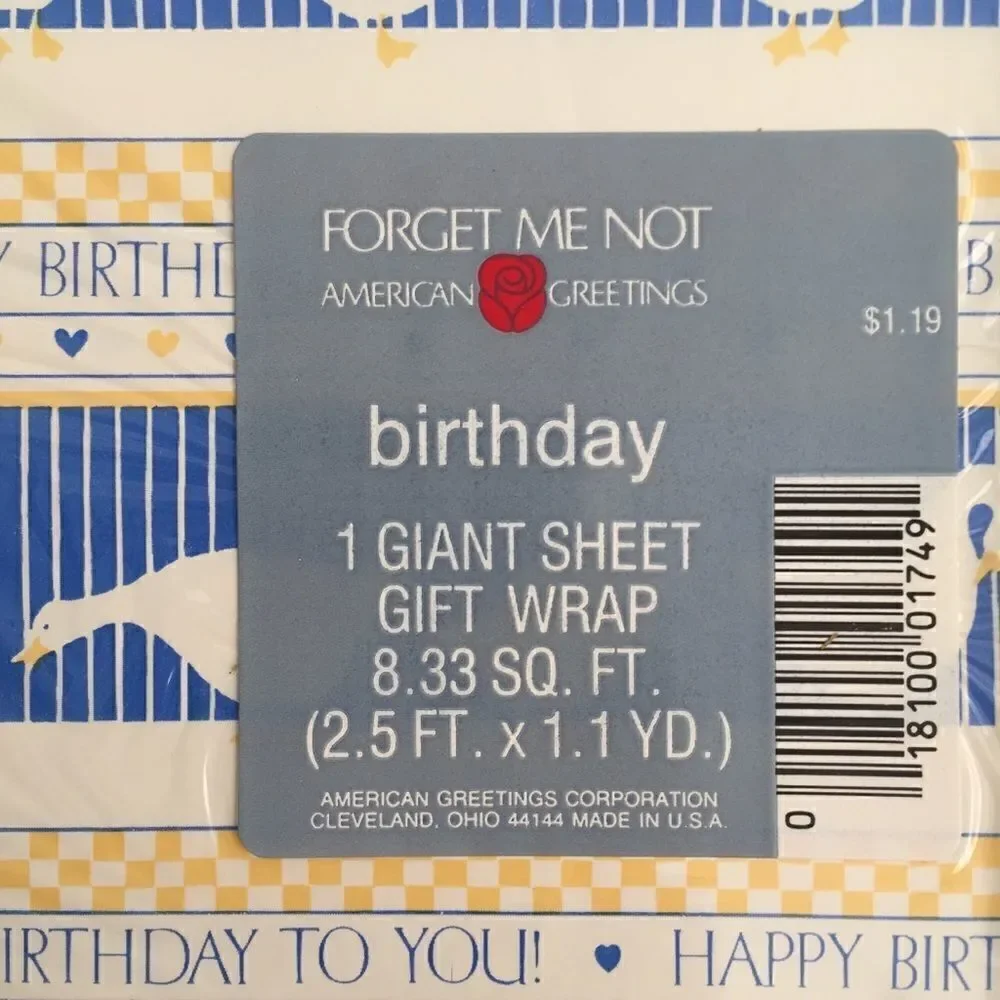 American Greetings vintage forget
